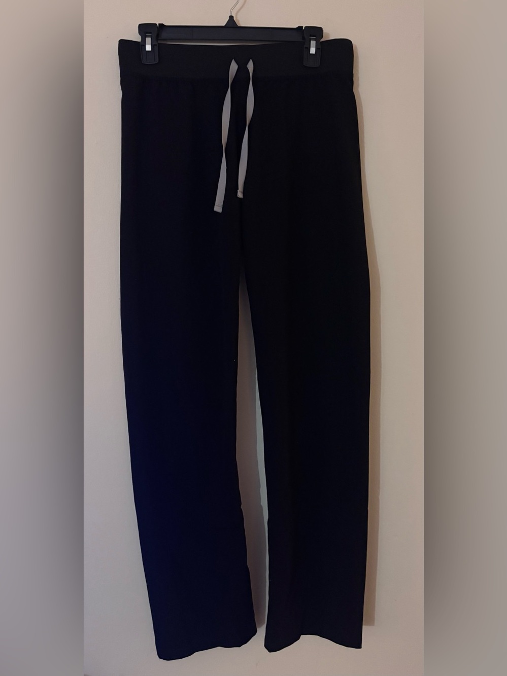 FIGS Livingston Basic Scrub Pants Black Small Tall S/T Straight Leg